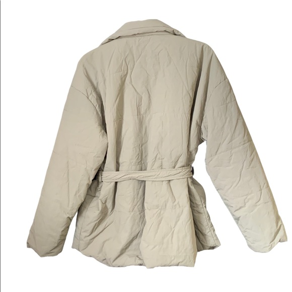 Blank NYC Hooded Quilted Wrap Jacket in Green - Picture 13 of 16